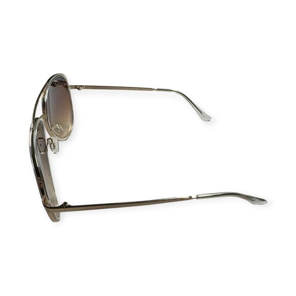 Quay Australia All In Sunglasses Doe Frame Brown Fawn Lens Aviator Classic main image 3